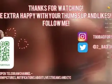 Chaturbate Sex Chat of 2badforyou